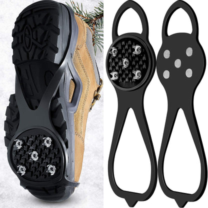 GlaciTech™ Universella Gripper Spikes | Halkskydd för Skor för Snö & Is | 49% Rabatt