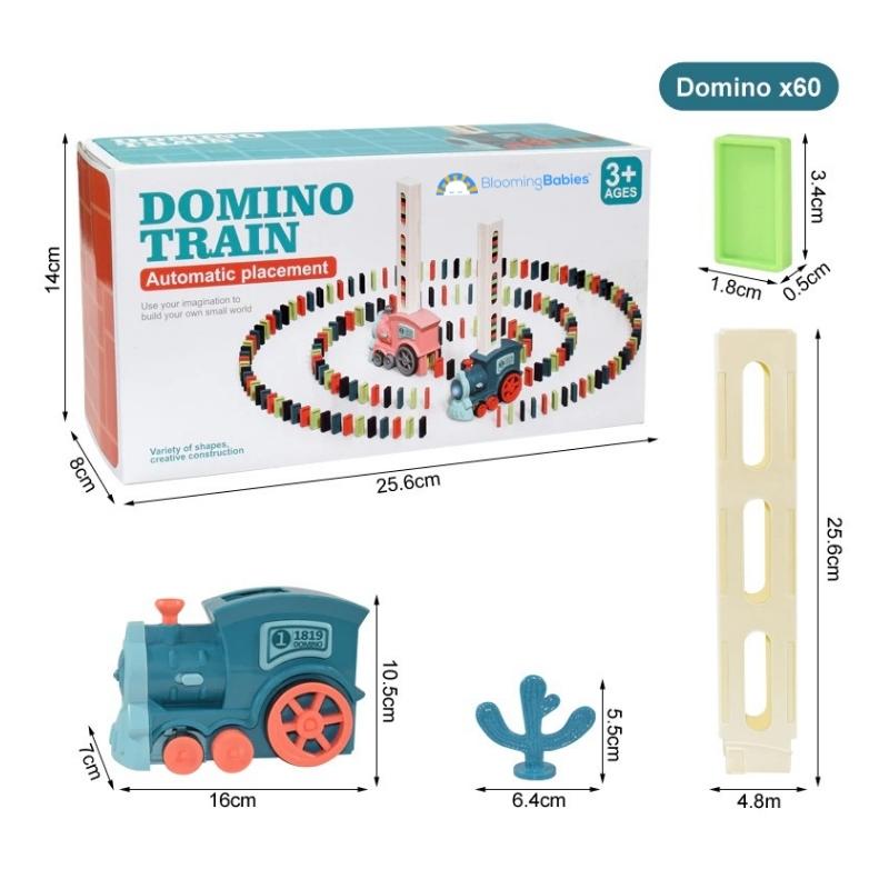 DominoTrain™ - Elektrisk domino-sett med tog 