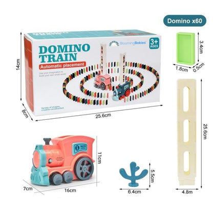 DominoTrain™ - Elektrisk domino-sett med tog 