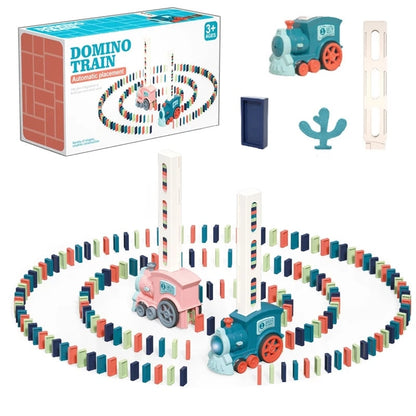 DominoTrain™ - Elektrisk domino-sett med tog 