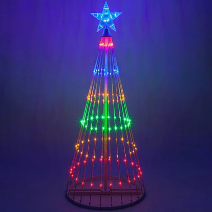 HolidayGlow™ | Meerkleurige LED Geanimeerde Buiten Kerstboom